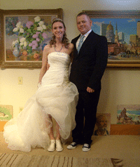 bride and groom A Bargain Minister Denver